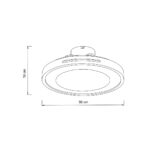 inLight Zephyr Ανεμιστήρας Οροφής LED με App Control & 3CCT | Wood & Λευκό  (101000940) - Image 2