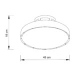 inLight TETON Ανεμιστήρας Οροφής Bladeless Μαύρο 56W LED 5900lm 3CCT App Control (101001010) - Image 3