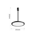 Inlight Φωτιστικό LED 15W 3000K για Chandler Track σε μαύρη απόχρωση D:20,5mx28,3cm (13C-00081) - Image 2