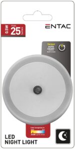 Entac Φωτάκι Νυκτός 0.5W Στρογγυλό Θερμό Άσπρο