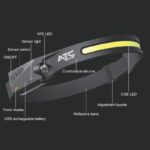 ATC-HL01 Φακός Κεφαλής 360° με Aισθητήρα Kίνησης ON/OFF 350 Lumens - Image 4