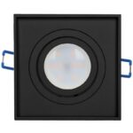 Redpoint 6168 SORMUS ΣΠΟΤ ΧΩΝΕΥΤΟ GU10 ΤΕΤΡΑΓΩΝΟ ΚΙΝΗΤΟ 96/96/50 Φ88 ΜΑΥΡΟ ORNO - Image 5