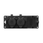 Redpoint 13165 ΠΟΛΥΠΡΙΖΟ ΣΤΕΓΑΝΟ ΧΩΡΙΣ ΚΑΛΩΔΙΟ 2 ΘΕΣΕΩΝ IP44 ΜΑΥΡΟ ORNO - Image 8