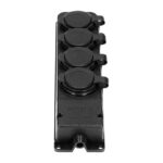 Redpoint 13167 ΠΟΛΥΠΡΙΖΟ ΣΤΕΓΑΝΟ ΧΩΡΙΣ ΚΑΛΩΔΙΟ 4 ΘΕΣΕΩΝ IP44 ΜΑΥΡΟ ORNO - Image 2