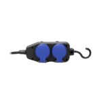 Redpoint 13160 ΠΟΛΥΠΡΙΖΟ ΣΥΝΕΡΓΕΙΟΥ ΣΤΕΓΑΝΟ 4 ΘΕΣΕΩΝ ΜΕ ΓΑΝΤΖΟ + 10 ΜΕΤ ΚΑΛΩΔΙΟ H05RR-F 3G1.5 ΜΑΥΡΟ IP44 ORNO - Image 3