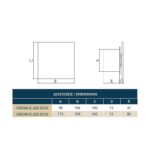 Redpoint 007-7608A VERONI GLASS ΕΞΑΕΡΙΣΤΗΡΑΣ ΛΟΥΤΡΟΥ Φ100 15W ΛΕΥΚΟ ΓΥΑΛΙ DOSPEL - Image 2