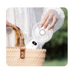 Redpoint "CINDY" ΜΙΝΙ ΑΝΕΜΙΣΤΗΡΑΣ ΧΕΙΡΟΣ 5W ΕΠΑΝΑΦΟΡΤΙΖΟΜΕΝΟΣ TYPE-C ΛΕΥΚΟΣ (Κατασκευή Κίνα) - Image 3