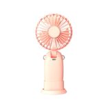 Redpoint "CINDY" ΜΙΝΙ ΑΝΕΜΙΣΤΗΡΑΣ ΧΕΙΡΟΣ 5W ΕΠΑΝΑΦΟΡΤΙΖΟΜΕΝΟΣ TYPE-C ΡΟΖ (Κατασκευή Κίνα) - Image 2