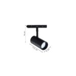 Inlight Σποτ μαγνητικής ράγας LED 20W 3CCT σε μαύρη απόχρωση D:11,5X6X14cm (TM0110-Black) - Image 2