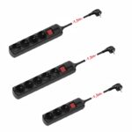 Redpoint ΜΑΥΡΟ ΠΟΛΥΠΡΙΖΟ ΑΣΦ. 3 ΘΕΣΕΩΝ ΜΕ ΔΙΑΚΟΠΤΗ+ΚΑΛΩΔΙΟ 1.5mt 3x1.5+ΤΡΥΠΕΣ ΓΙΑ ΕΠΙΤΟΙΧΗ ΤΟΠΟΘΕΤΗΣΗ (Κίνα) - Image 2