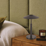 Inlight Επιτραπέζιο φωτιστικό σε μαύρο χρώμα LED 10W D:28x45cm (3063-Black) - Image 3