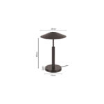 Inlight Επιτραπέζιο φωτιστικό σε μαύρο χρώμα LED 10W D:28x45cm (3063-Black) - Image 4