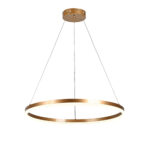 Inlight Κρεμαστό φωτιστικό LED 45W 3CCT (by switch on base) D:60cm (6095-C-Golden)