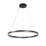InLight Κρεμαστό φωτιστικό LED 45W 3CCT (by switch on base) D:60cm (6095-C-Black)