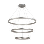 Inlight Κρεμαστό φωτιστικό LED 100W 3CCT (by switch on base)  D:60cm (6095-A-Silver) - Image 3