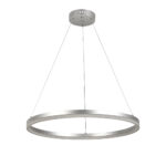 Inlight Κρεμαστό φωτιστικό LED 45W 3CCT (by switch on base)  D:60cm (6095-C-Silver)