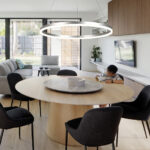 Inlight Κρεμαστό φωτιστικό LED 45W 3CCT (by switch on base)  D:60cm (6095-C-Silver) - Image 3