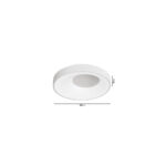 Inlight Πλαφονιέρα οροφής LED 36W 3CCT από μαύρο μέταλλο και ακρυλικό D:48x9cm (42040-Black) - Image 2