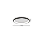 Inlight Πλαφονιέρα οροφής LED 28W 3CCT από μαύρο μέταλλο και ακρυλικό D:60x5cm (42044-B-Black) - Image 2