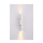 Inlight Επιτοίχιο φωτιστικό LED 2*5W 3000K σε λευκή απόχρωση απο αλουμίνιο D:30x6cm (43061-White)