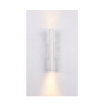 Inlight Επιτοίχιο φωτιστικό LED 2*5W 3000K σε λευκή απόχρωση απο αλουμίνιο D:30x6cm (43061-White) - Image 2