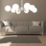 InLight Κρεμαστό φωτιστικό από λευκό μέταλλο και λευκή οπαλίνα 6XG9 D:70cm (5012-8) - Image 3