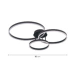 Inlight Φωτιστικό  οροφής LED 75W 3CCT (by switch on base) D:80cm (6094-A-Silver) - Image 2