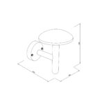 inLight Keowee LED 12W 3CCT Outdoor Wall Lamp Black D:180 x 210 x 240 mm (80205210) - Image 2