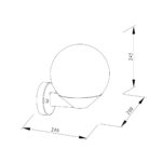 inLight Evelyn Outdoor Wall Lamp Black 1xE27 D:200x240x245mm (80205314) - Image 2