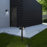 inLight Canyon 1xGU10 Outdoor Wall Lamp Black D:100x105x135mm (80206214) - Image 3