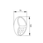 inLight Moon LED 0,8W 2700K | 6500K Solar Outdoor Wall Lamp Black D:120x75x41mm (80206810S) - Image 2