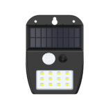 inLight Meribel LED 2W 3000K  Solar Outdoor Wall Lamp Black D:130x10x50mm (80207011S)