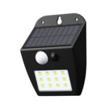 inLight Meribel LED 2W 3000K  Solar Outdoor Wall Lamp Black D:130x10x50mm (80207011S) - Image 3