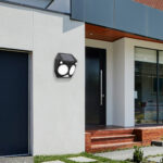 inLight Tortoise LED 6W 3000K Solar Outdoor Wall Lamp Black D:160x160x60mm (80207211S) - Image 3