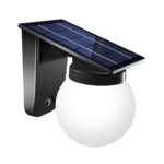 inLight Baikal LED 1W 3000K | 4000K | 6000K Solar Outdoor Wall Lamp Black D:130x190x175 mm (80207310S)