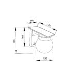 inLight Baikal LED 1W 3000K | 4000K | 6000K Solar Outdoor Wall Lamp Black D:130x190x175 mm (80207310S) - Image 2