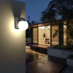 inLight Baikal LED 1W 3000K | 4000K | 6000K Solar Outdoor Wall Lamp Black D:130x190x175 mm (80207310S) - Image 3