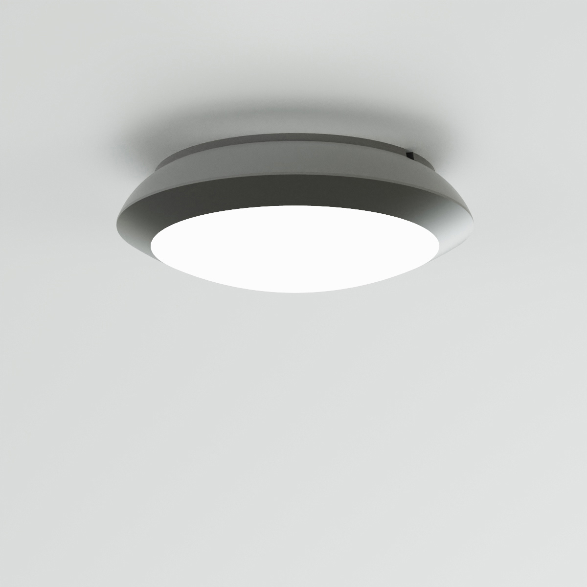 80300834_1 inLight Champlain 1xE27 Outdoor Ceiling Light Grey D:90x285x285mm (80300834) - Image 1