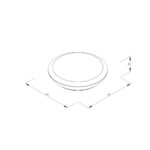 inLight Champlain 1xE27 Outdoor Ceiling Light Anthracite D:90x285x285mm (80300844) - Image 2