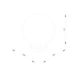 inLight Evelyn Outdoor Wall Lamp Black 1xE27 D:200x200x235mm (80300914) - Image 2