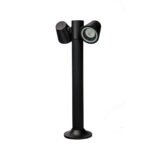 inLight Shasta 2xGU10 Outdoor Pole Light Black D:150x305x600mm (80400814)
