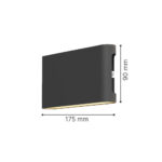 inLight Niskey - LED 10W 3CCT Up and Down Wall Light in White Color (80204120) - Image 2