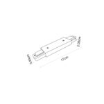 Inlight Σύνδεσμος Ευθεία Μονοφασικής Ράγας σε λευκή απόχρωση (TC1-035-White) - Image 2