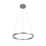 Inlight Κρεμαστό φωτιστικό LED 36W 3CCT (by switch on base) D:80cm (6095-AB-Silver) - Image 2