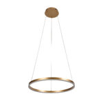 Inlight Κρεμαστό φωτιστικό LED 45W 3CCT (by switch on base) D:100cm (6095-AA-Golden) - Image 4