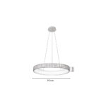 Inlight Κρεμαστό Φωτιστικό LED από σχοινί 3CCT, 32W  D:60x8cm (42041) - Image 2