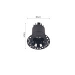 Inlight Downlight σποτ 5W 3CCT σε μαύρη απόχρωση (X00220B) - Image 2