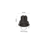 Inlight Downlight σποτ 7W 3CCT σε λευκή απόχρωση (X00230W) - Image 2
