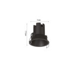 Inlight Downlight σποτ 7W 3CCT σε λευκή απόχρωση (X00240W) - Image 2