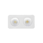 Inlight Downlight Mounted σποτ 2*8W 3CCT σε λευκή απόχρωση (X00270W)